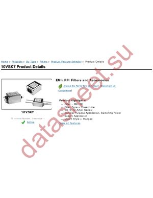 10VSK7 datasheet  